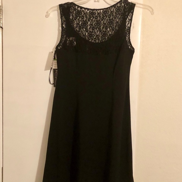 Karin Stevens Evening Collection Black Lace Dress - Picture 1 of 3